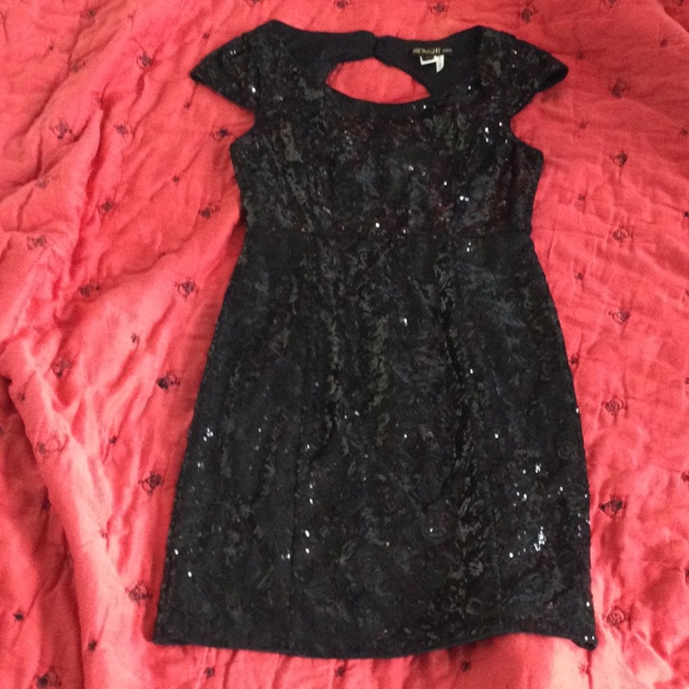 Black sequin  cocktail dress